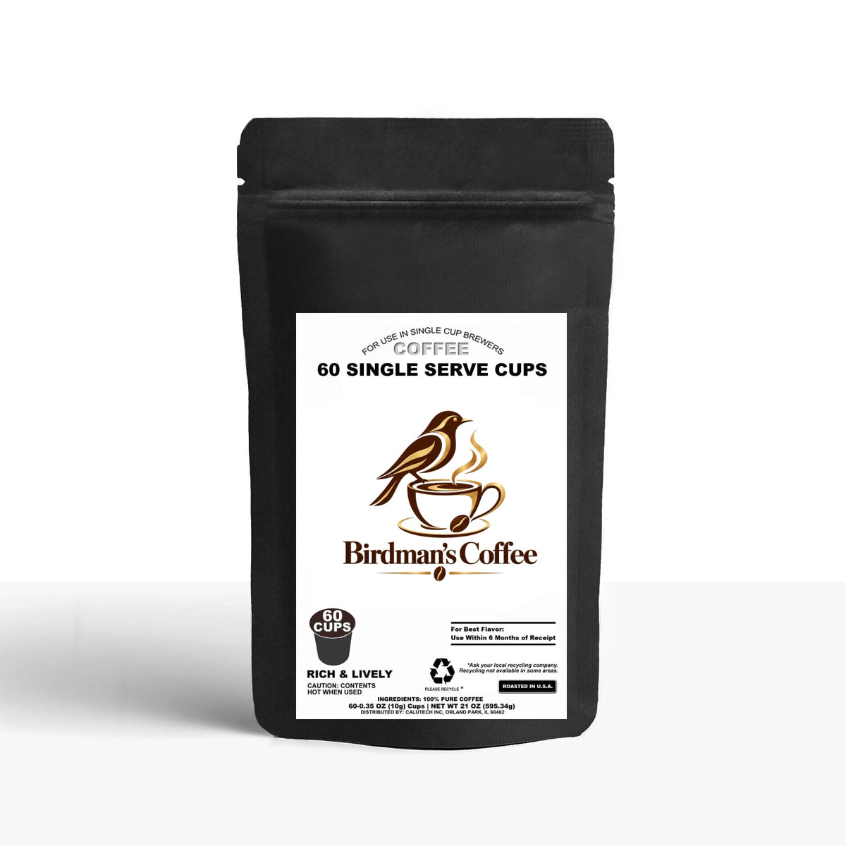 60 Pack Single Serve Coffee Capsules